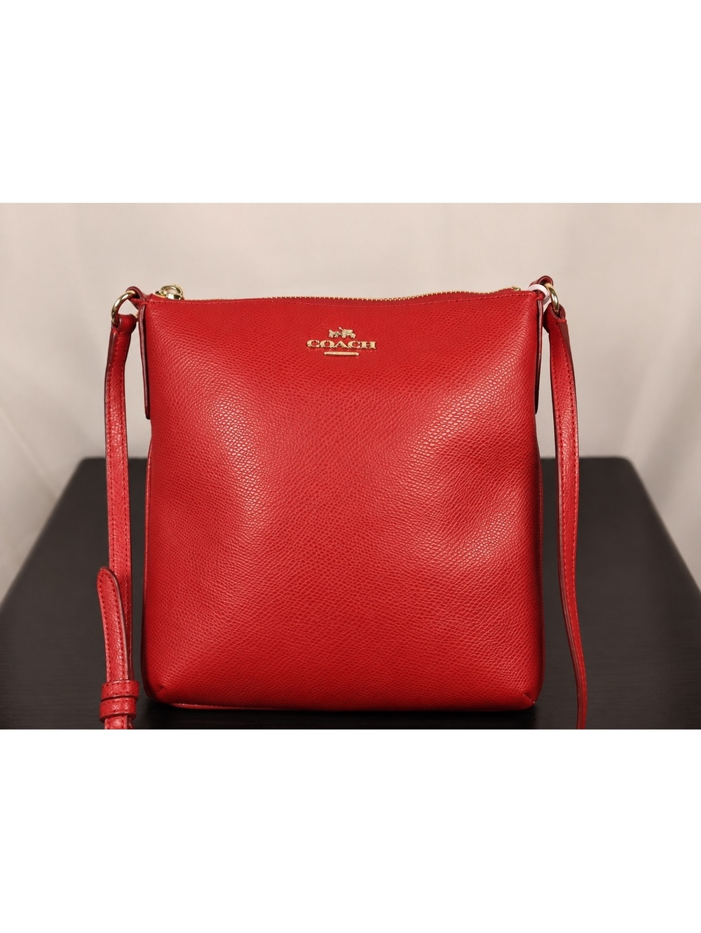 Coach Red Leather Crossbody Bag
